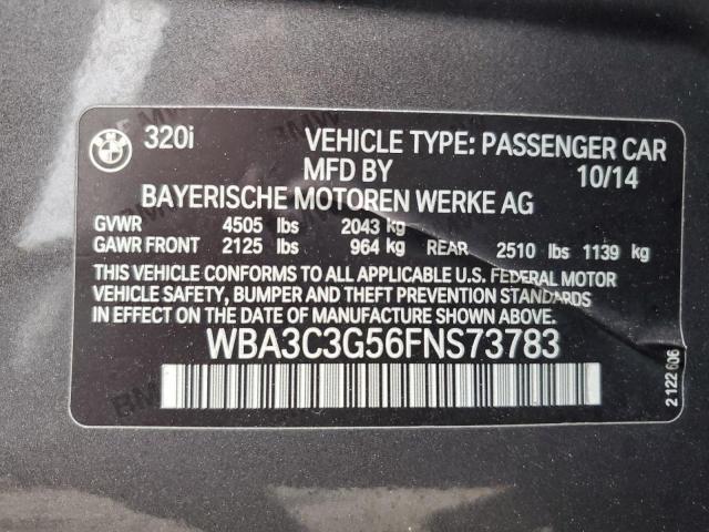 WBA3C3G56FNS73783 | 2015 BMW 320 i xdrive