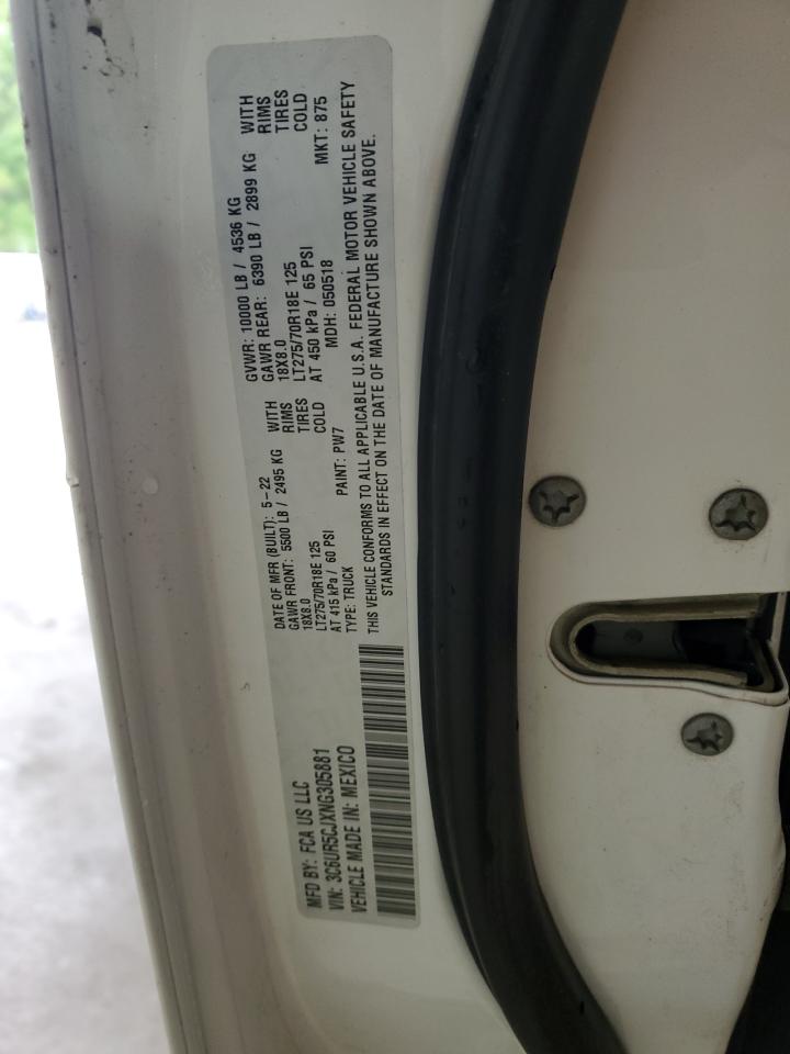 2022 Ram 2500 Tradesman VIN: 3C6UR5CJXNG305881 Lot: 49931384