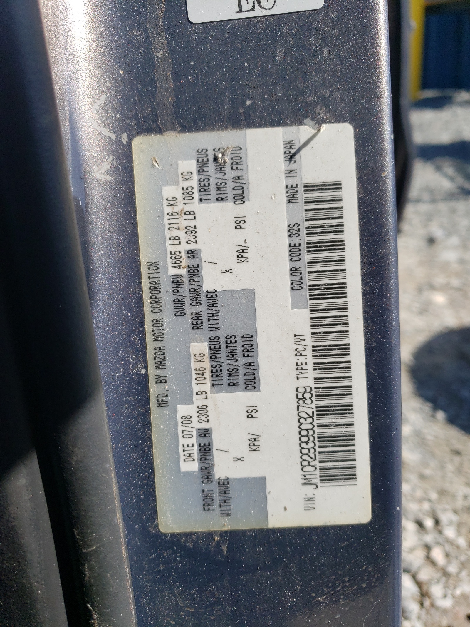 JM1CR293990327859 2009 Mazda 5