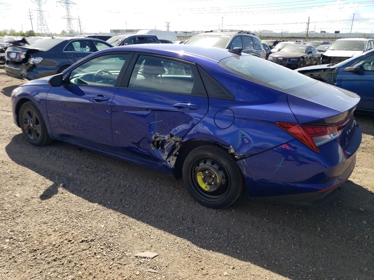 2022 Hyundai Elantra Blue VIN: KMHLM4AJ6NU032012 Lot: 51743164