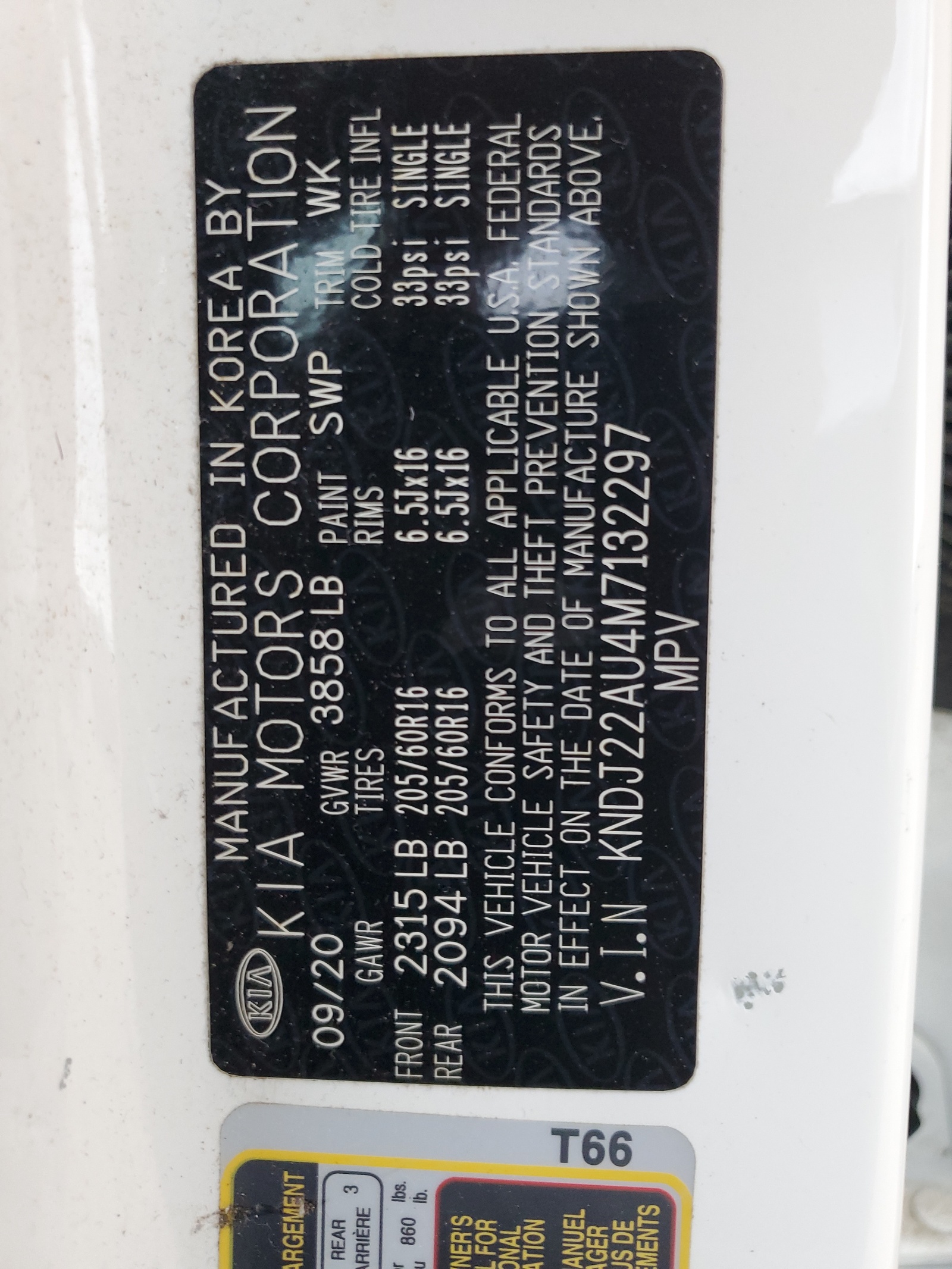 KNDJ22AU4M7132297 2021 Kia Soul Lx