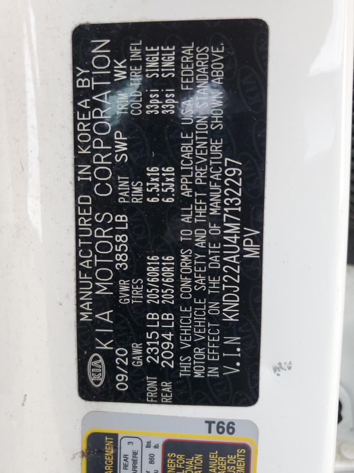 2021 Kia Soul Lx VIN: KNDJ22AU4M7132297 Lot: 51075564