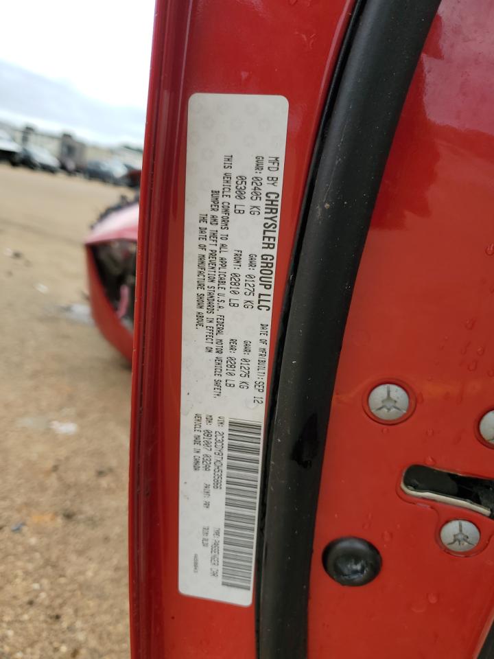 2013 Dodge Challenger R/T VIN: 2C3CDYBTXDH535866 Lot: 52273894