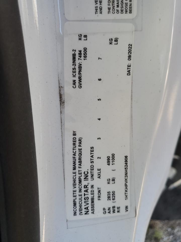 1HTKHPVK3NH524906 2022 Chevrolet Silverado Medium Duty
