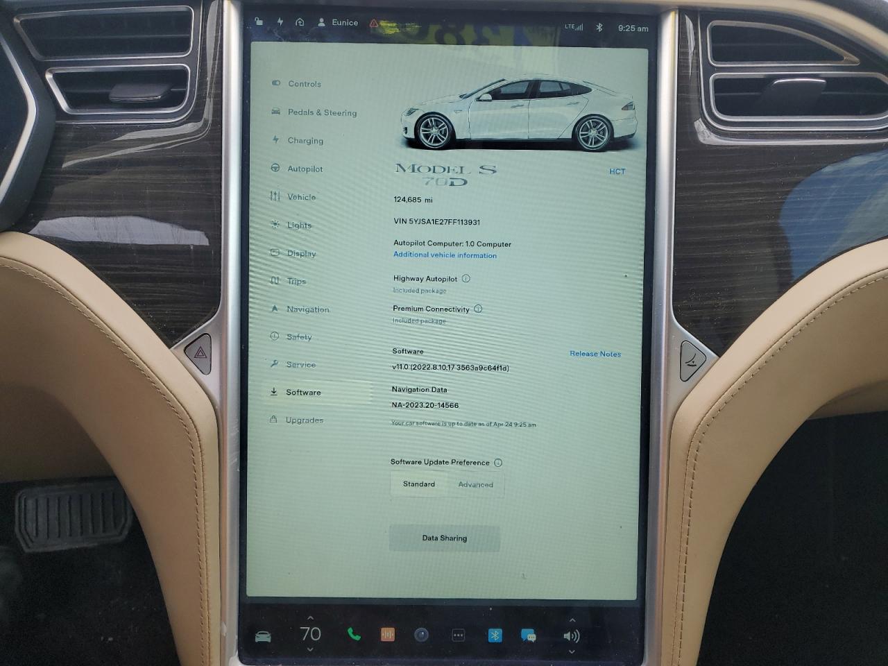 5YJSA1E27FF113931 2015 Tesla Model S