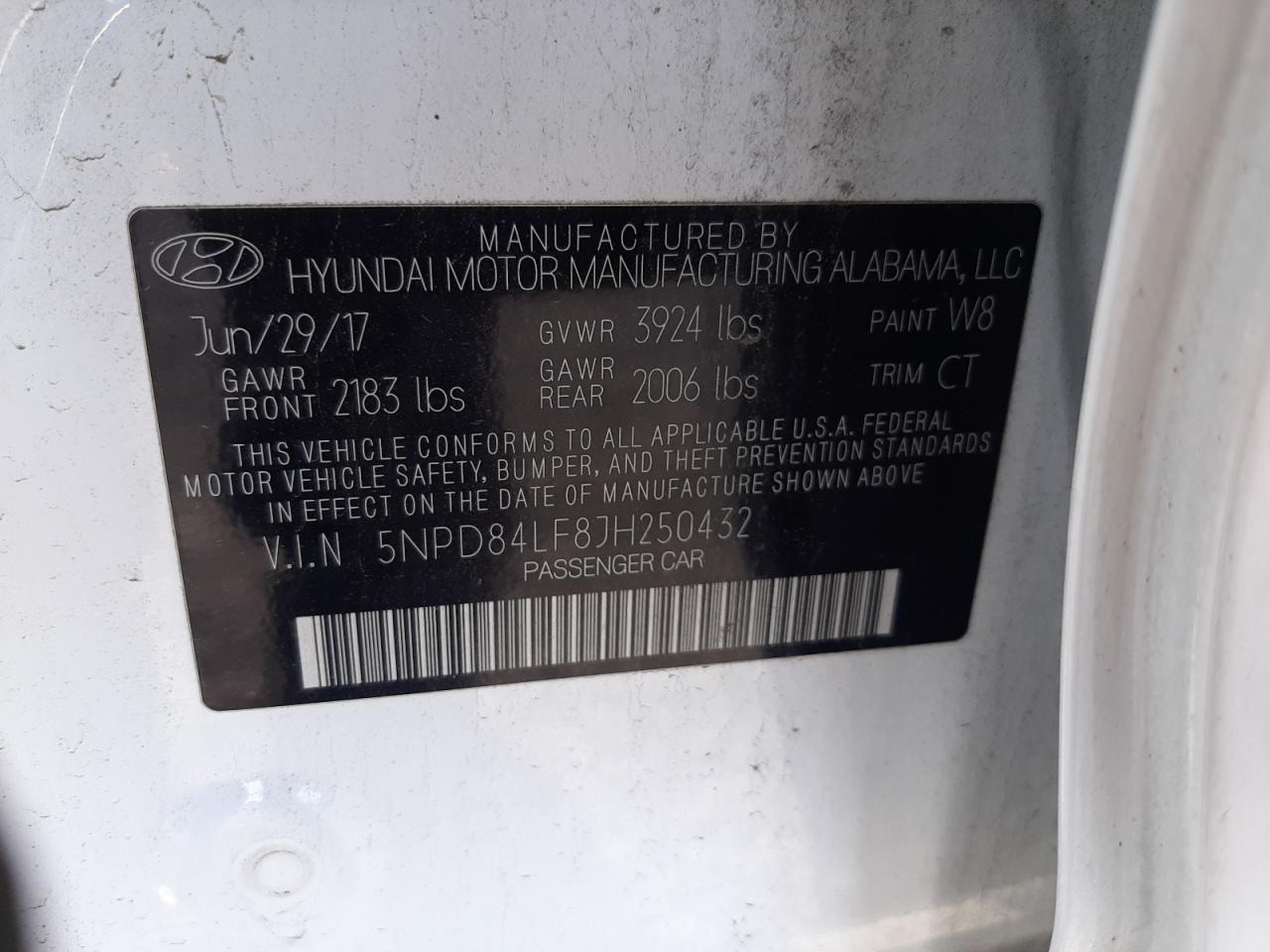 2018 Hyundai Elantra Sel VIN: 5NPD84LF8JH250432 Lot: 52746744