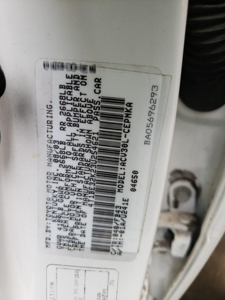 2003 Toyota Camry Le VIN: 4T1BE32K23U254621 Lot: 48900344