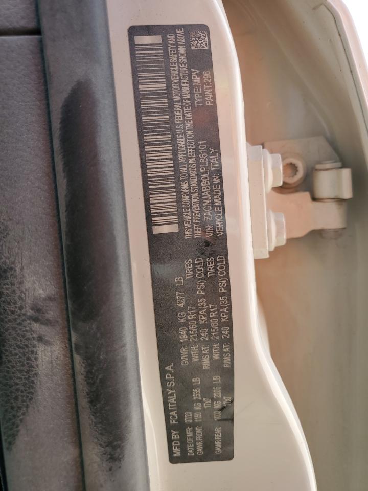 2020 Jeep Renegade Latitude VIN: ZACNJABB0LPL86101 Lot: 51178764