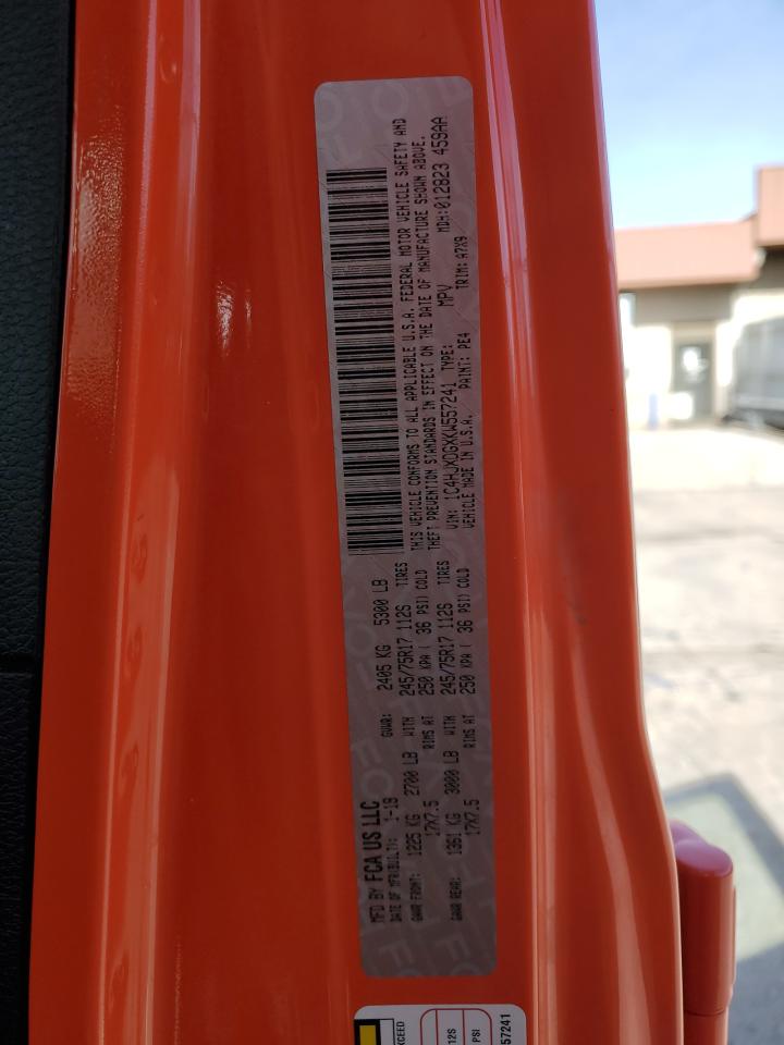 2019 Jeep Wrangler Unlimited Sport VIN: 1C4HJXDGXKW557241 Lot: 52485164