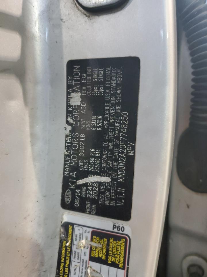 2015 Kia Soul VIN: KNDJN2A20F7748250 Lot: 50295124