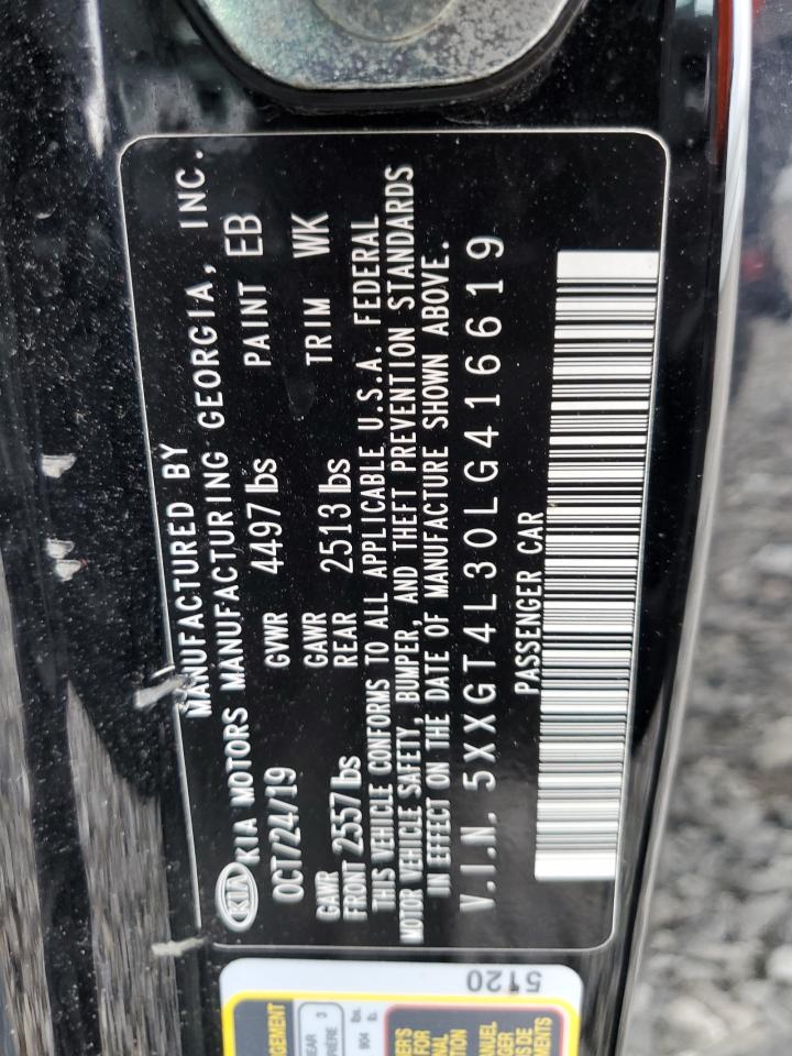 2020 Kia Optima Lx VIN: 5XXGT4L30LG416619 Lot: 52875354