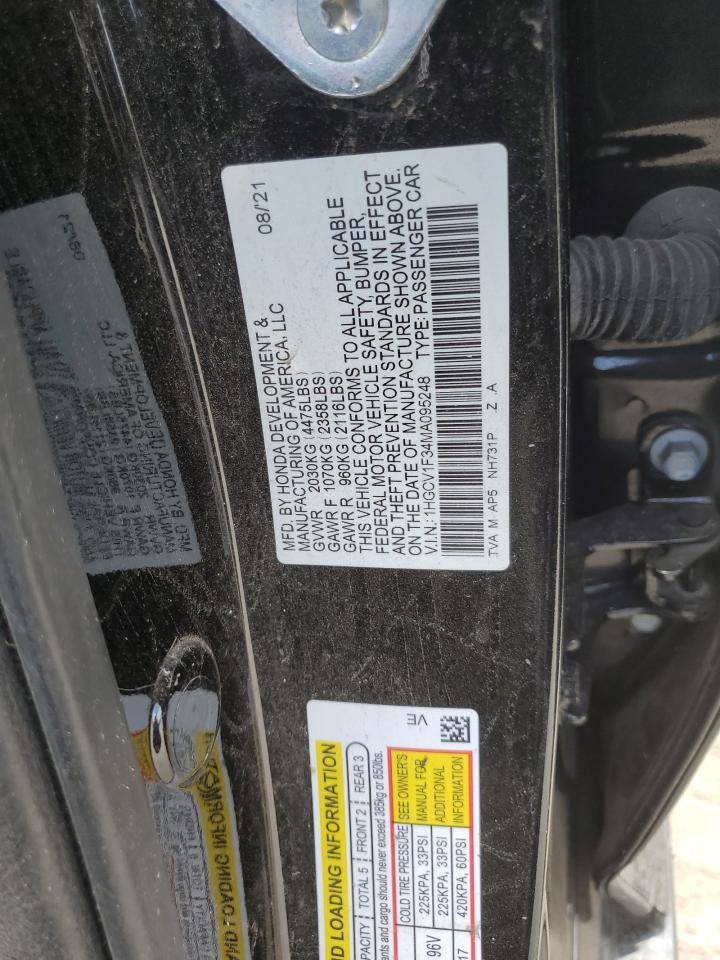 1HGCV1F34MA095248 2021 Honda Accord Sport