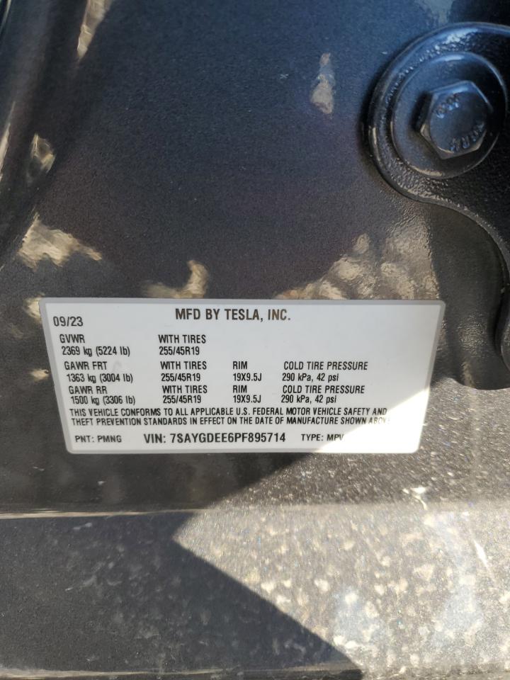 7SAYGDEE6PF895714 2023 Tesla Model Y