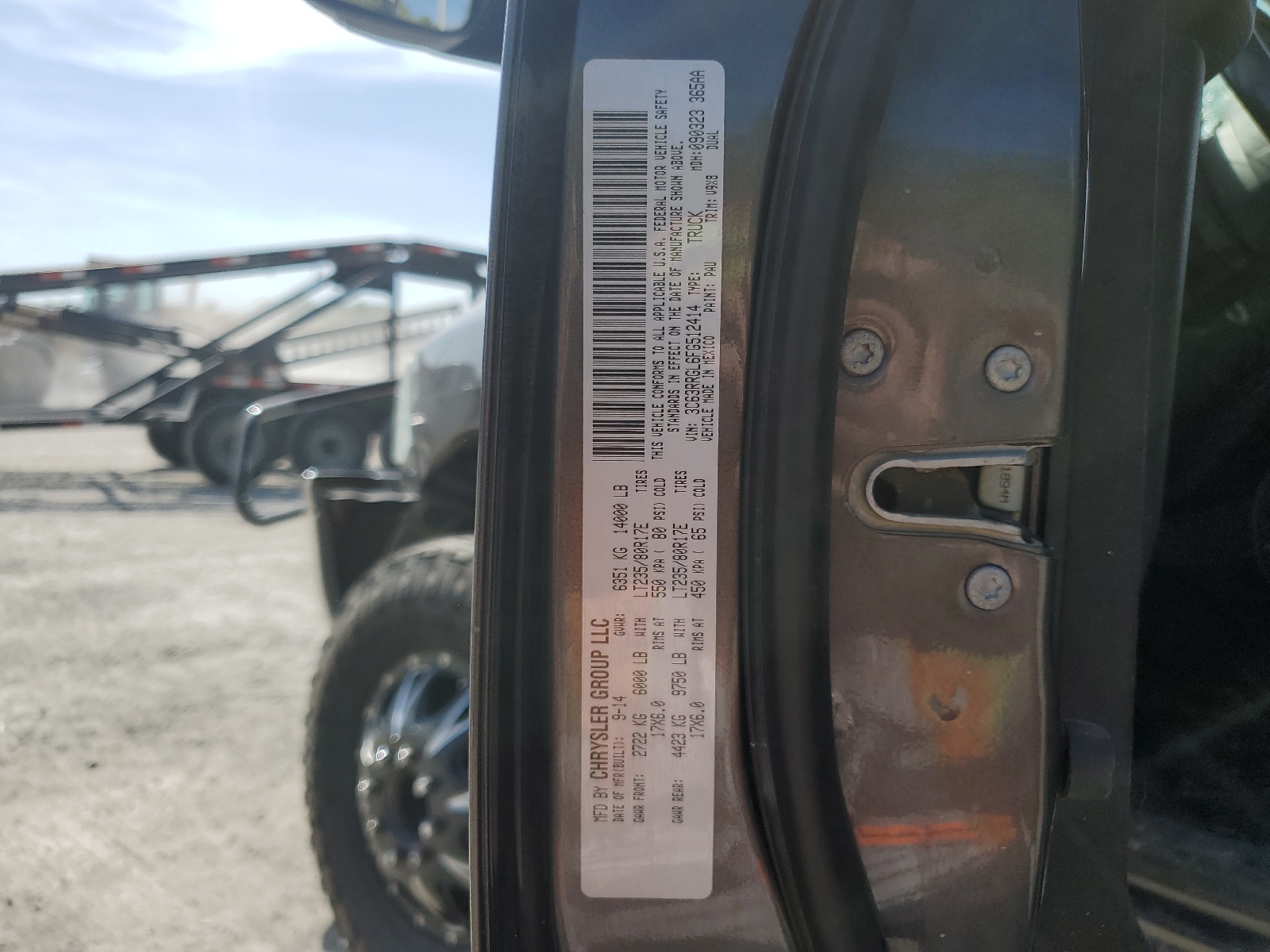 3C63RRGL6FG512414 2015 Ram 3500 St