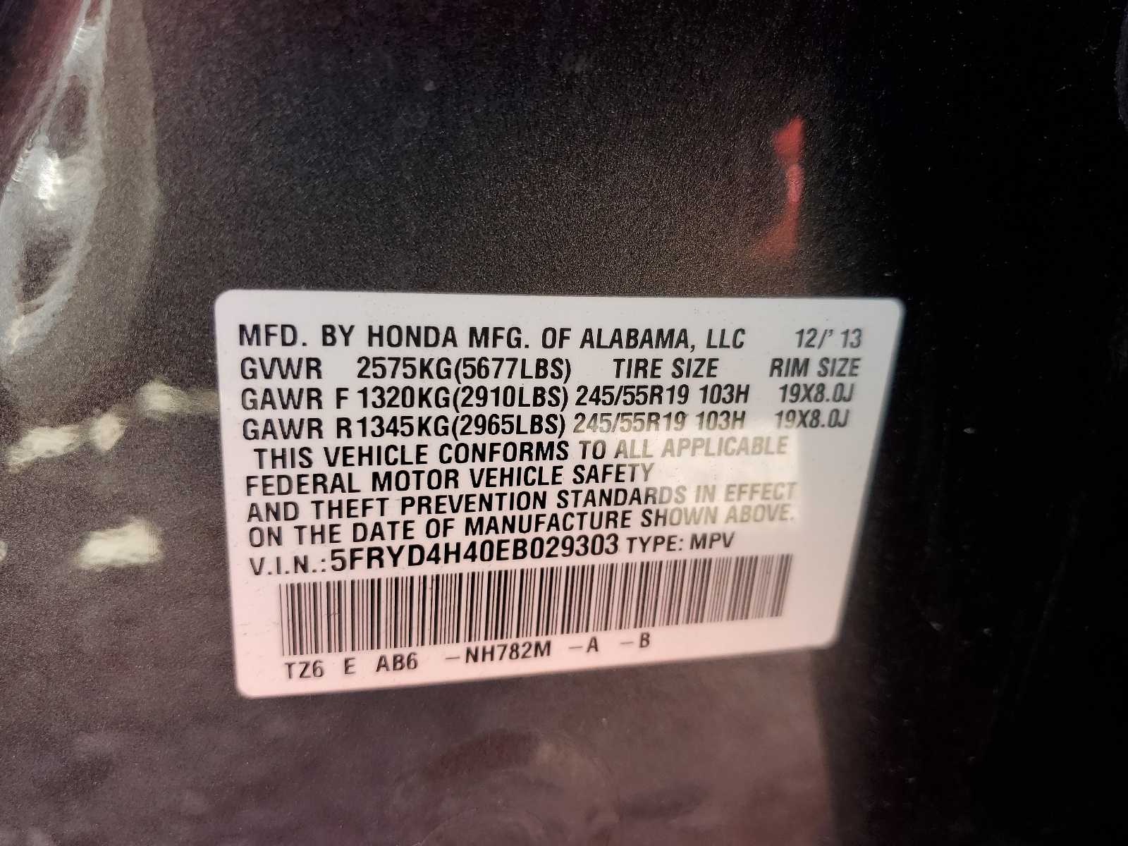 5FRYD4H40EB029303 2014 Acura Mdx Technology