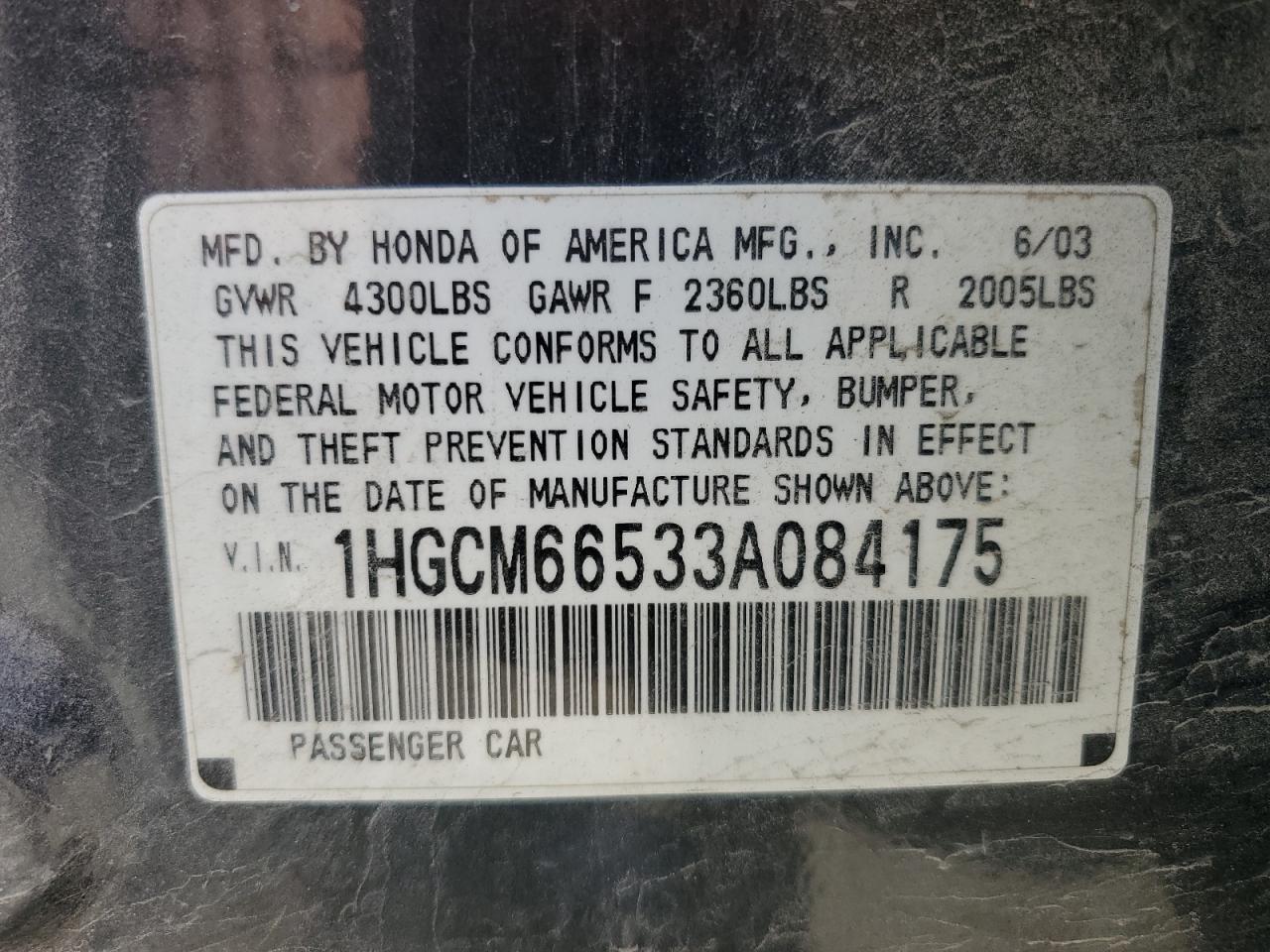 2003 Honda Accord - Image 14