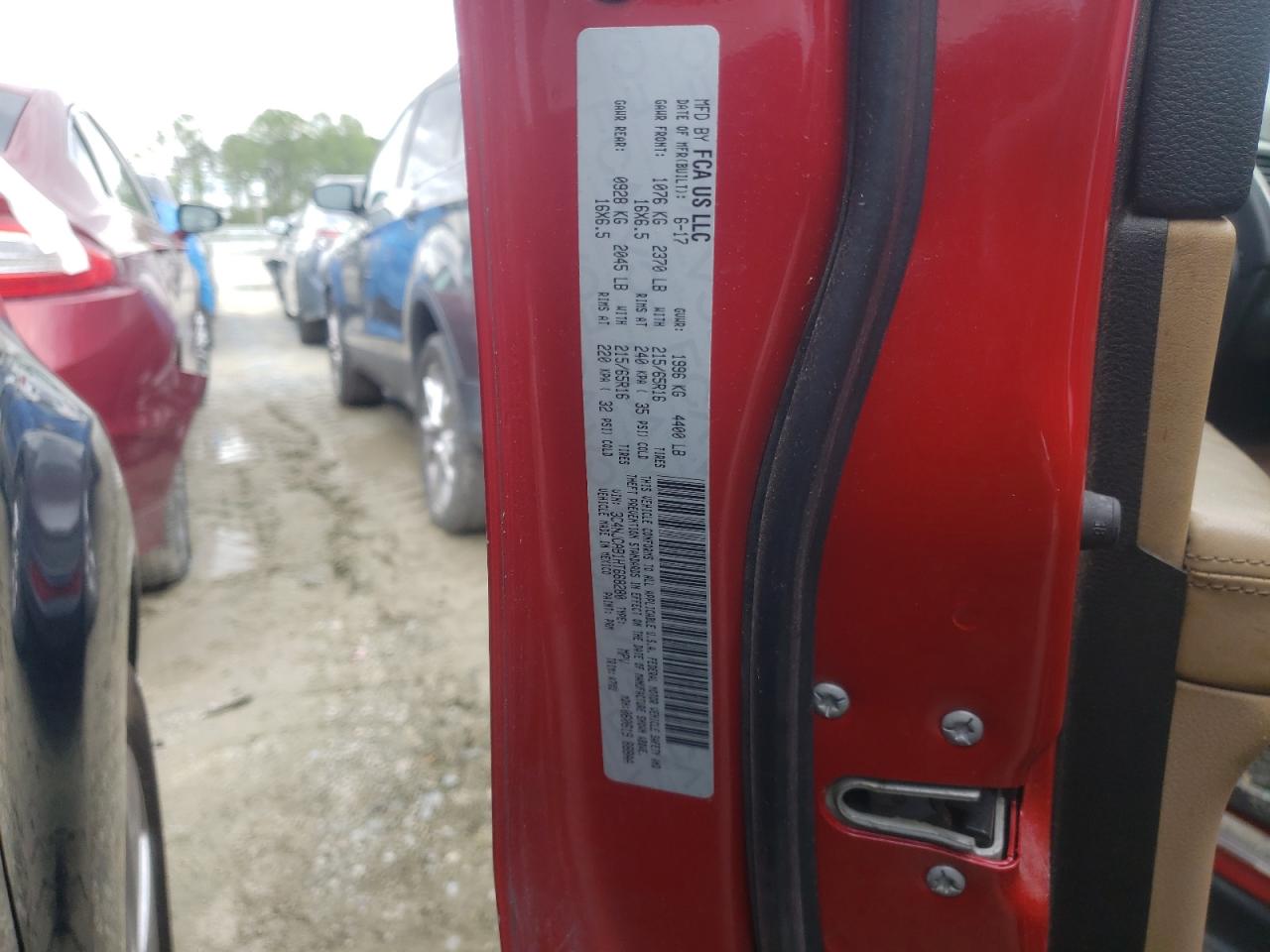 2017 Jeep Compass Sport VIN: 3C4NJCAB1HT668280 Lot: 49054454