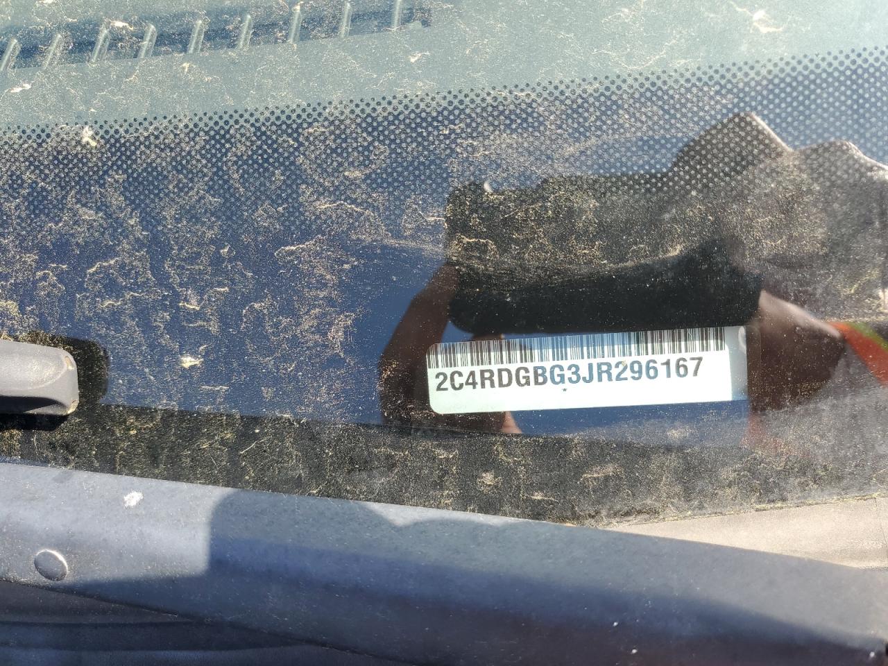 2018 Dodge Grand Caravan Se VIN: 2C4RDGBG3JR296167 Lot: 87085054