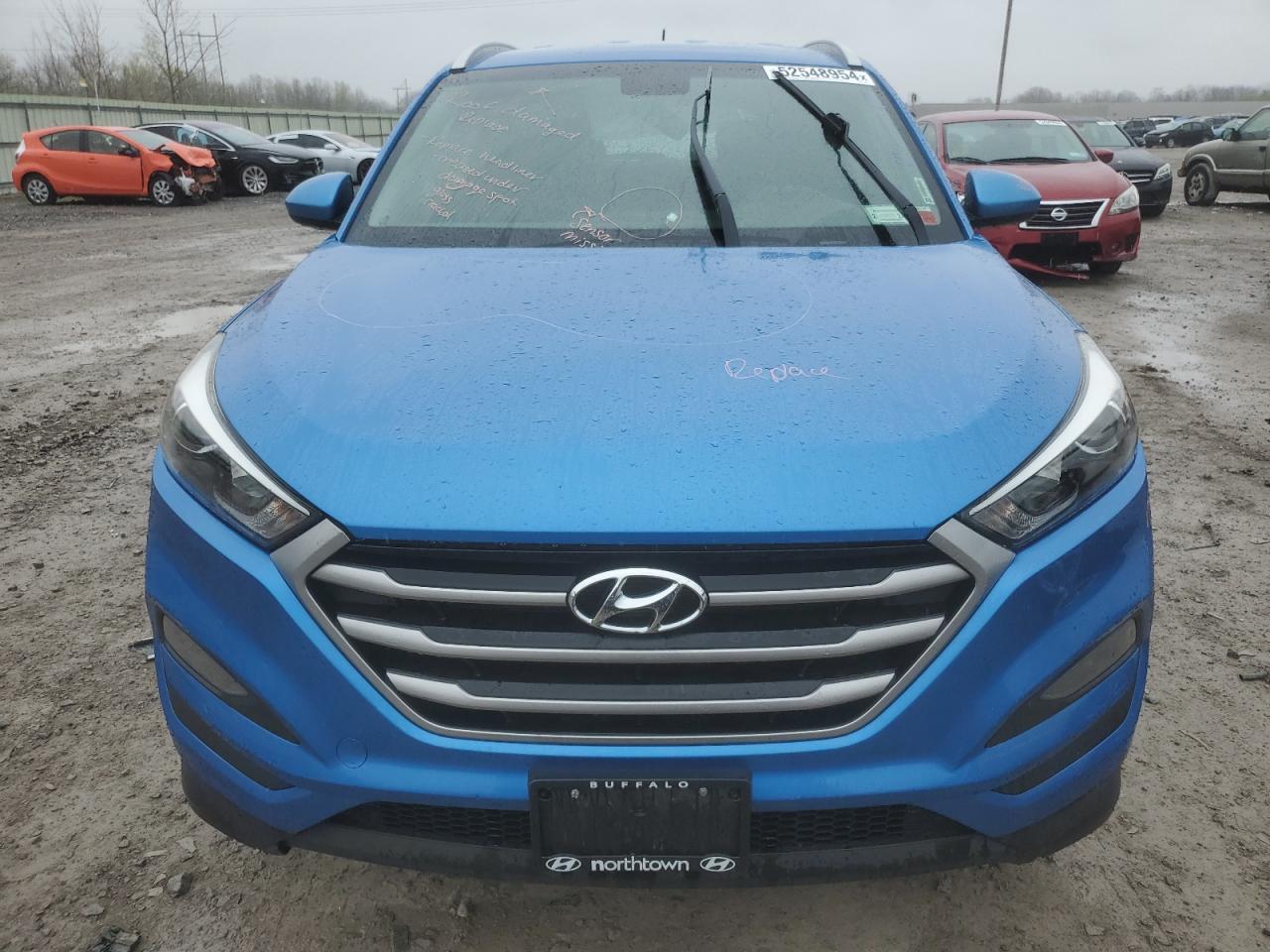 2017 Hyundai Tucson Limited VIN: KM8J3CA42HU482260 Lot: 52548954