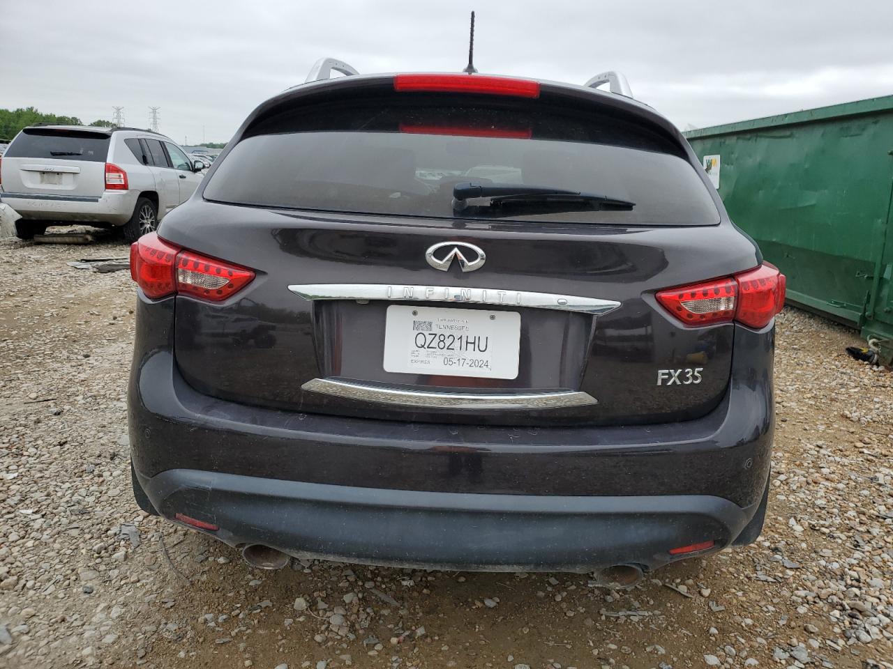 2012 Infiniti Fx35 VIN: JN8AS1MWXCM153117 Lot: 51604254