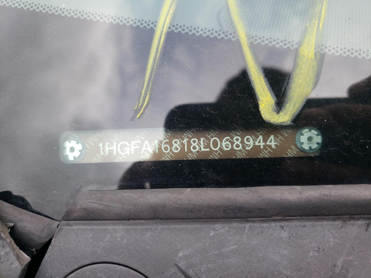 2008 Honda Civic Ex VIN: 1HGFA16818L068944 Lot: 52763854