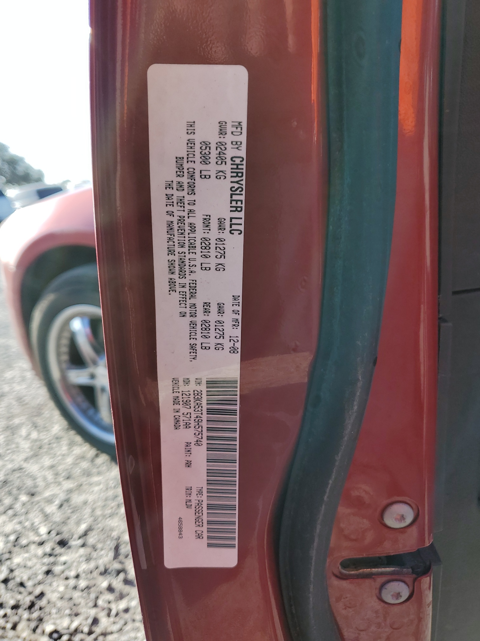 2B3KA53T49H575740 2009 Dodge Charger R/T