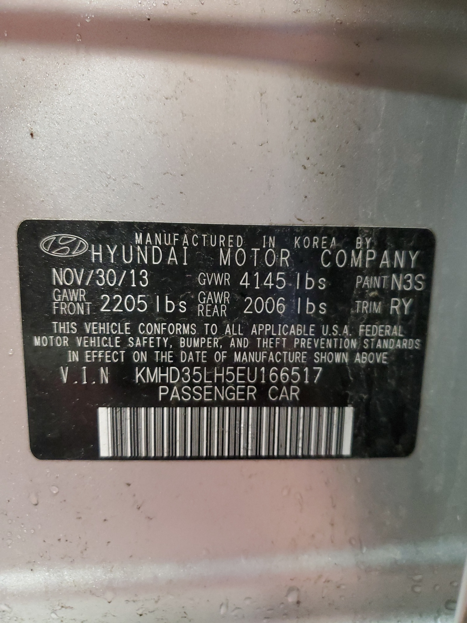 KMHD35LH5EU166517 2014 Hyundai Elantra Gt