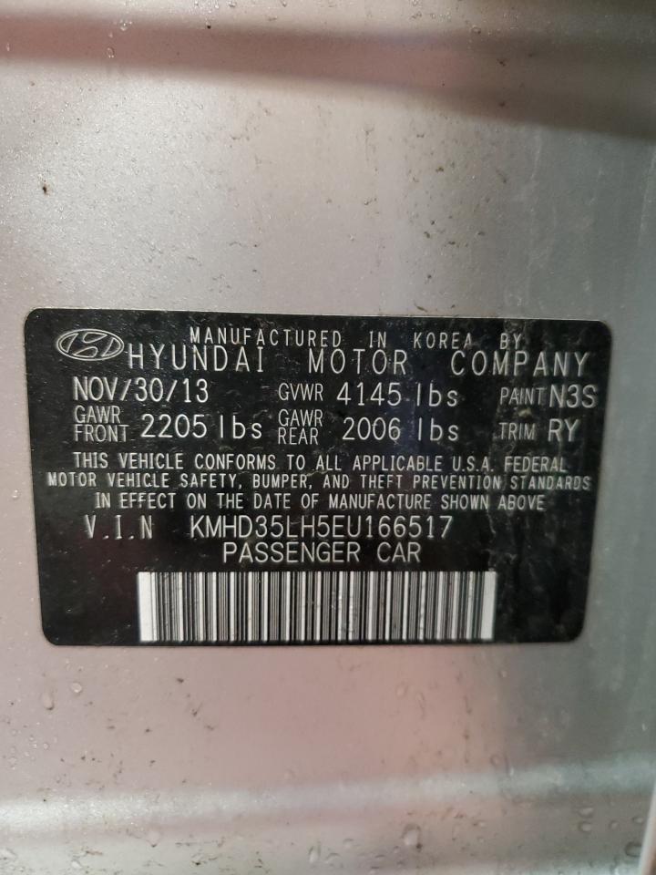 2014 Hyundai Elantra Gt VIN: KMHD35LH5EU166517 Lot: 52352814