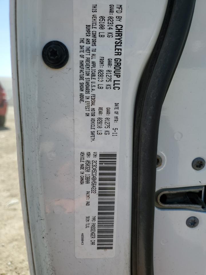 2011 Chrysler 300 Limited VIN: 2C3CA5CG4BH564222 Lot: 52087834