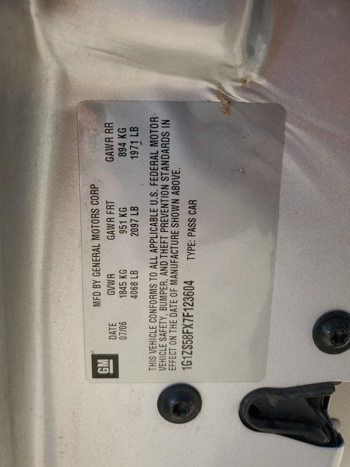 2007 Chevrolet Malibu Ls VIN: 1G1ZS58FX7F123604 Lot: 52189434