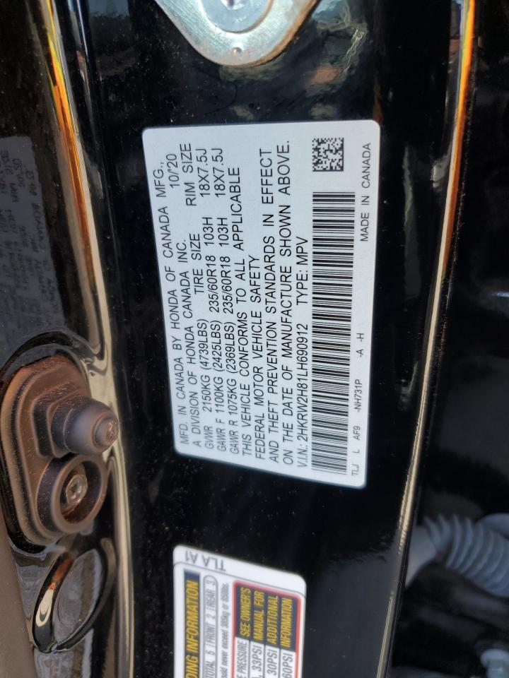 2HKRW2H81LH690912 2020 Honda Cr-V Exl