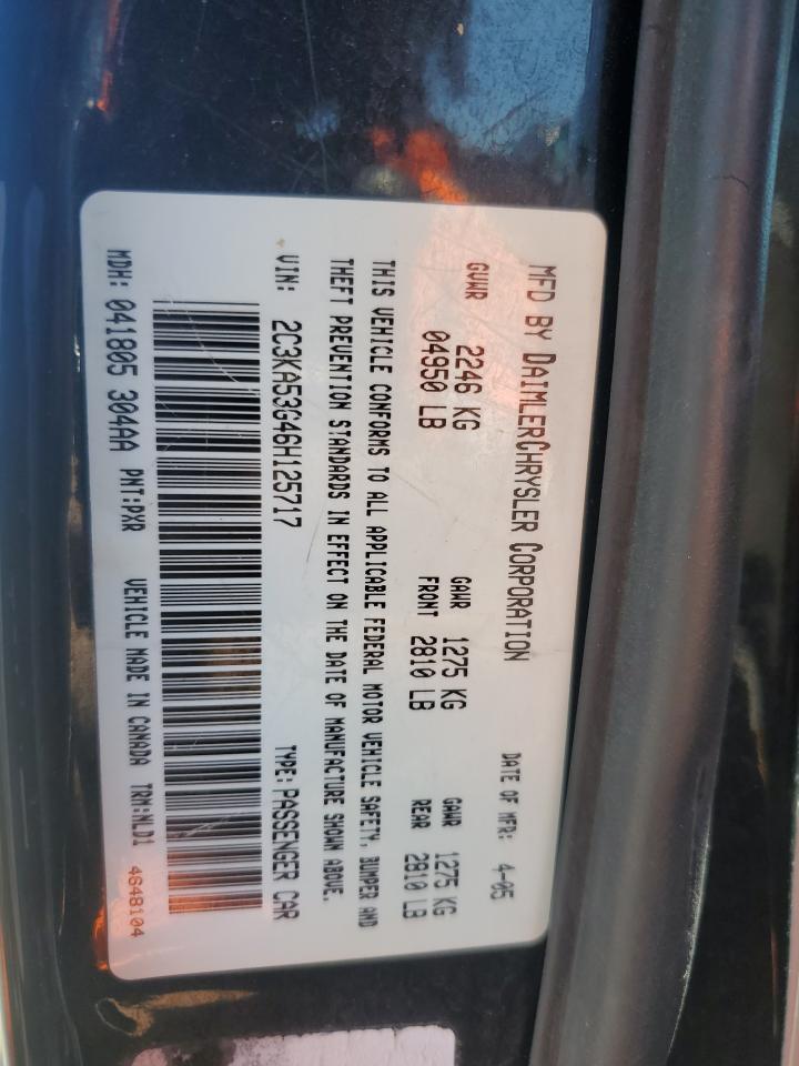 2006 Chrysler 300 Touring VIN: 2C3KA53G46H125717 Lot: 49297704