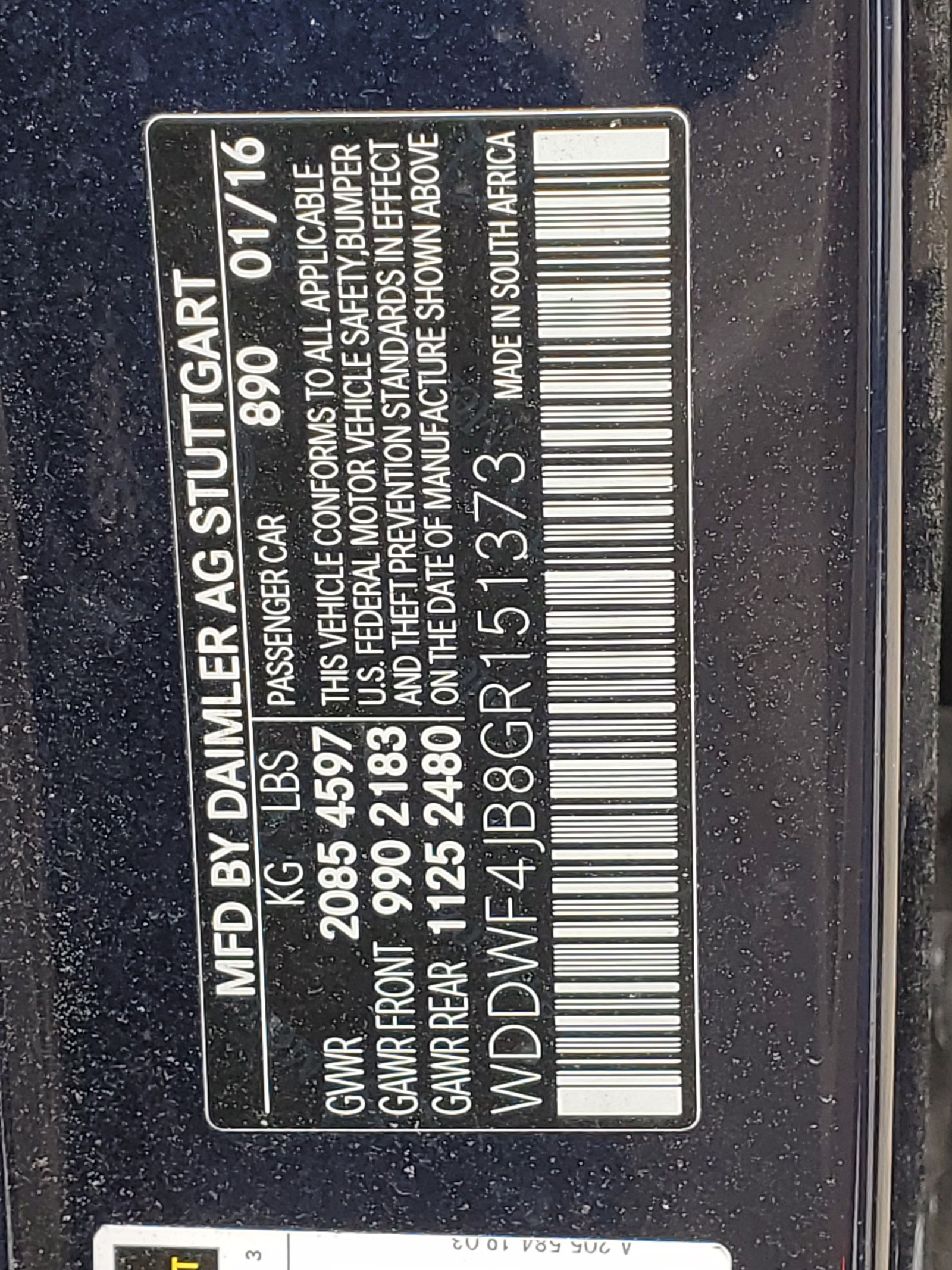 WDDWF4JB8GR151373 2016 Mercedes-Benz C 300