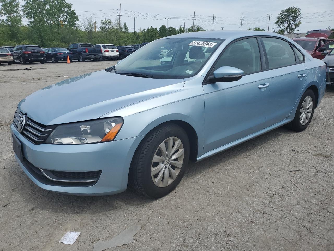 2012 Volkswagen Passat S VIN: 1VWAP7A35CC063774 Lot: 52452644