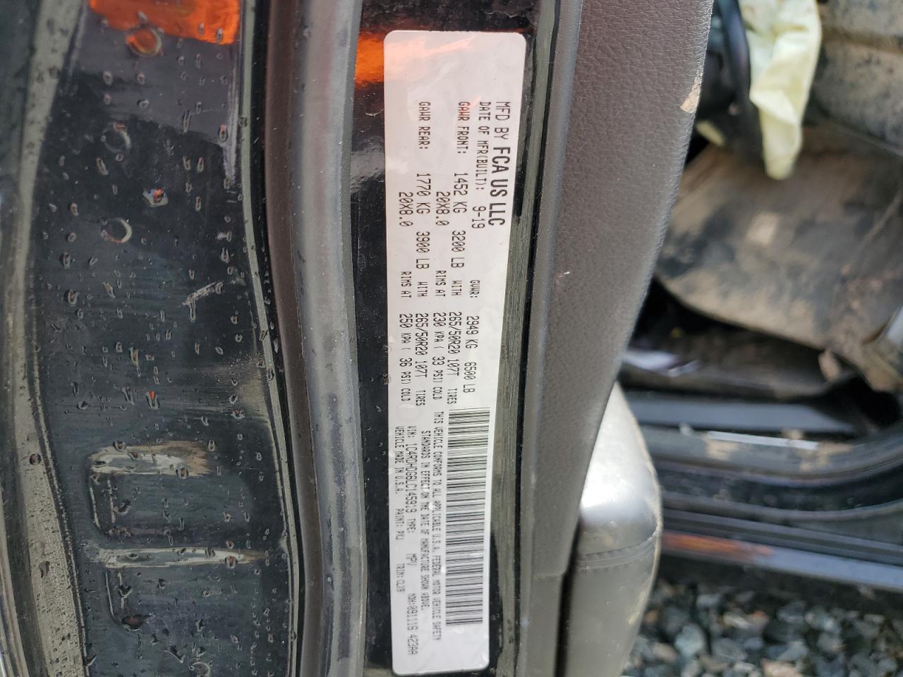 2020 Dodge Durango Gt VIN: 1C4RDHDG6LC145919 Lot: 51269304
