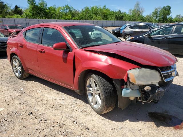  DODGE AVENGER 2012 Czerwony