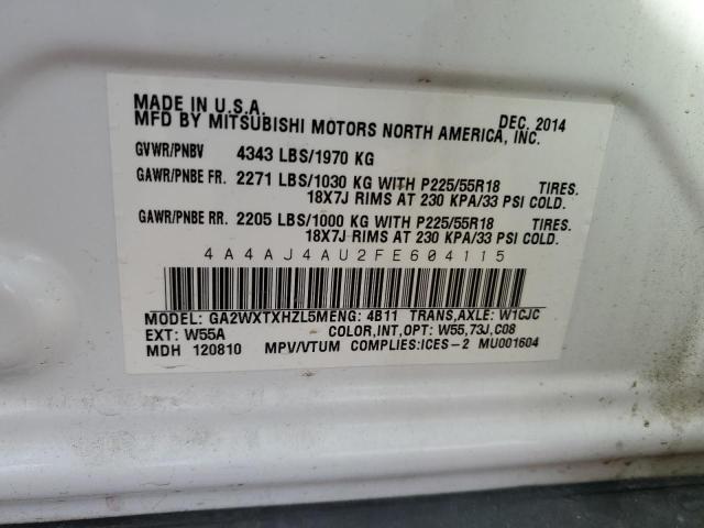 2015 MITSUBISHI RVR GT