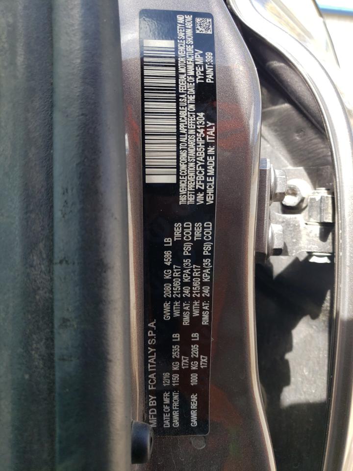 ZFBCFYAB5HP541304 2017 Fiat 500X Pop