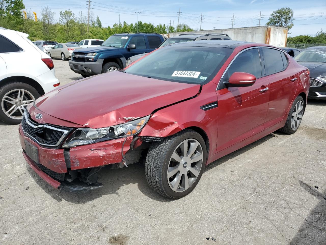 2012 Kia Optima Sx VIN: 5XXGR4A64CG070859 Lot: 51647324