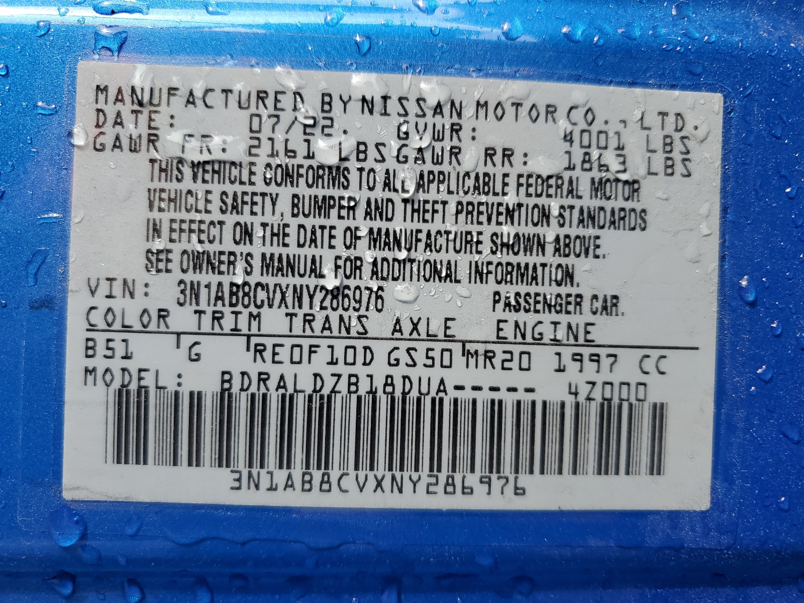 3N1AB8CVXNY286976 2022 Nissan Sentra Sv