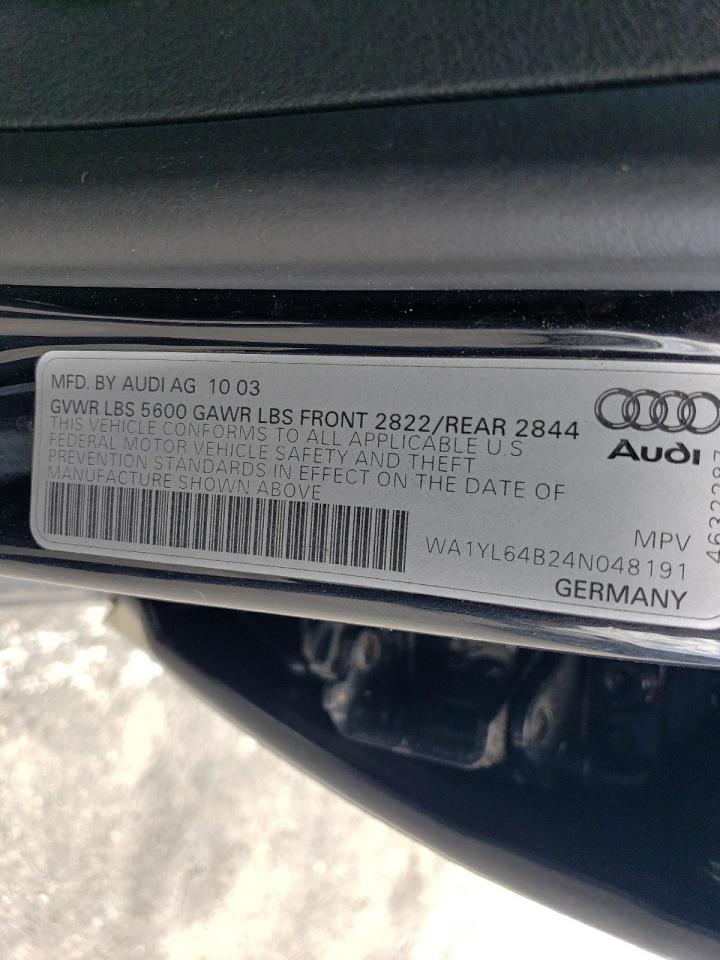 WA1YL64B24N048191 2004 Audi Allroad 4.2