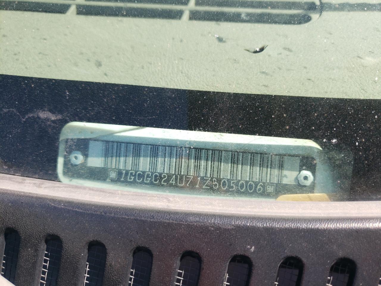 2001 Chevrolet Silverado C2500 VIN: 1GCGC24U71Z305006 Lot: 80245065