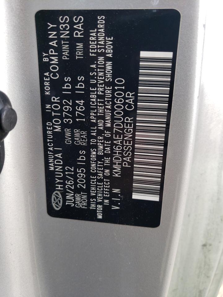 2013 Hyundai Elantra Coupe Gs VIN: KMHDH6AE7DU006010 Lot: 47981904