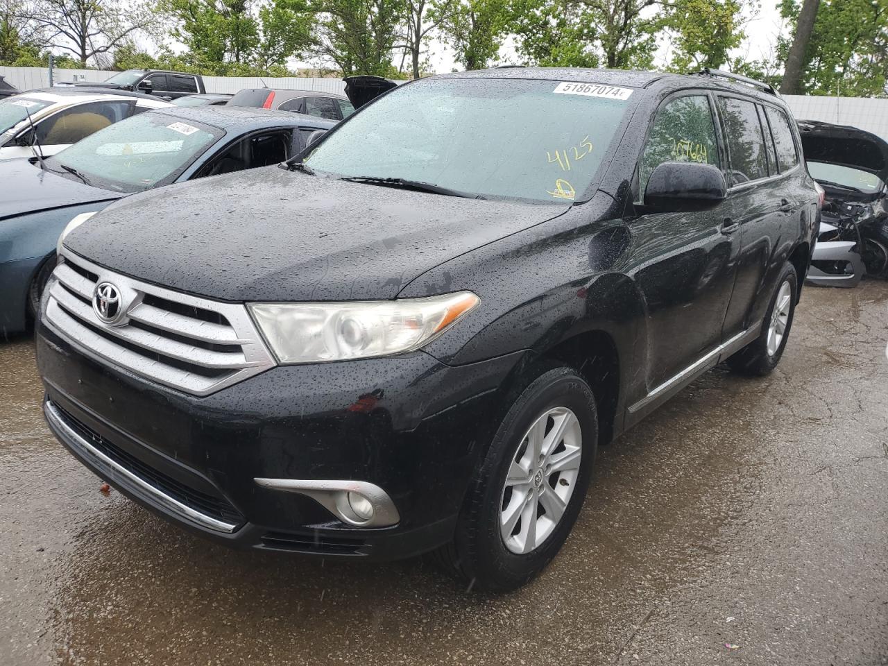 2011 Toyota Highlander Base VIN: 5TDZK3EH9BS041096 Lot: 51867074