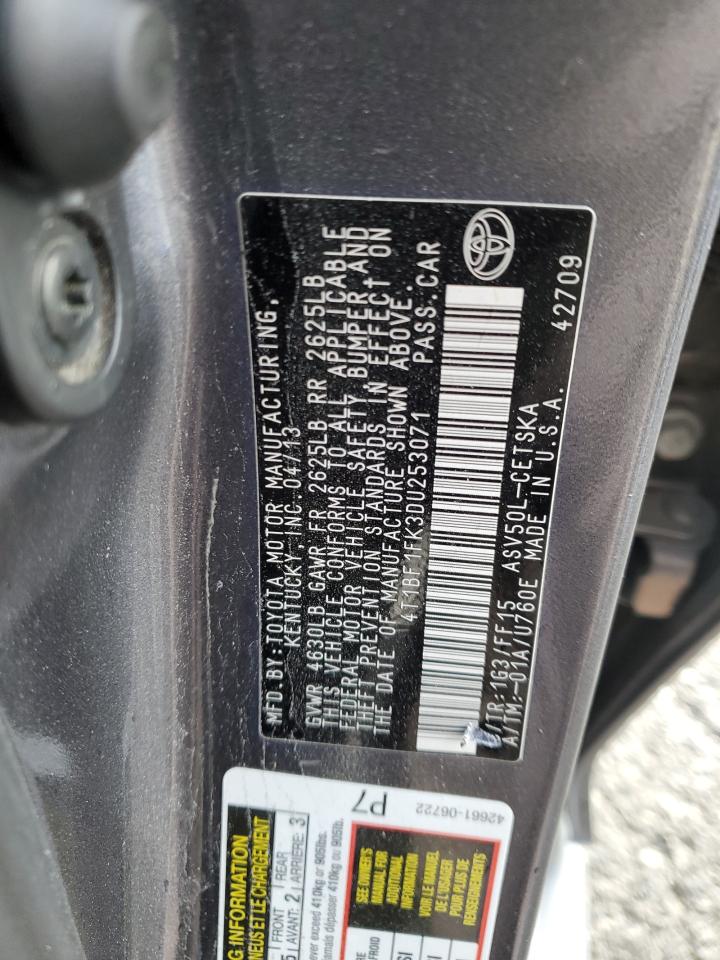 4T1BF1FK3DU253071 2013 Toyota Camry L