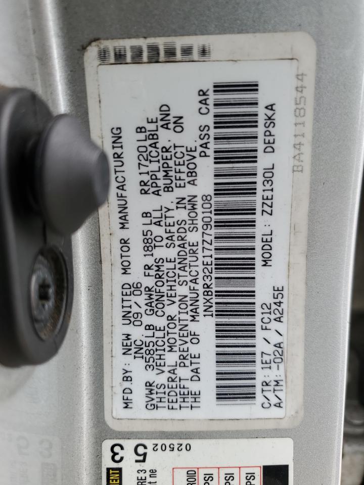 1NXBR32E17Z790108 2007 Toyota Corolla Ce