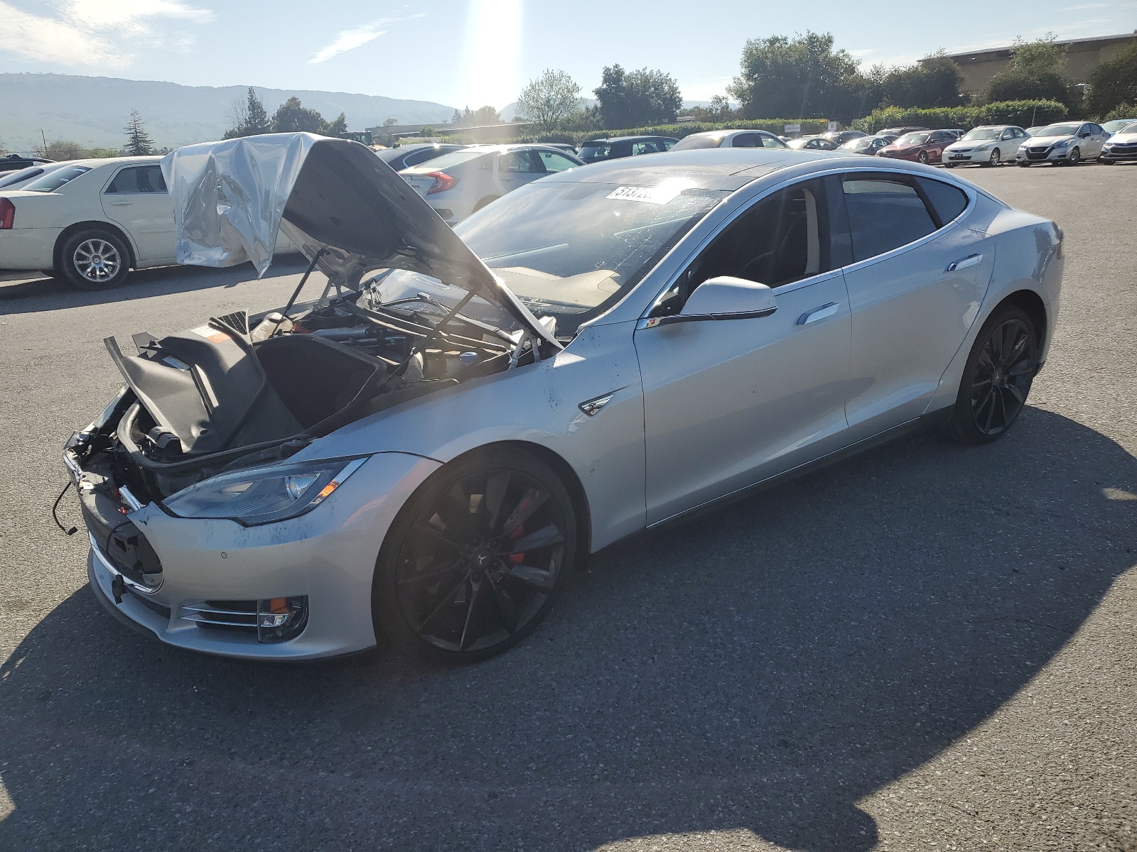 2014 Tesla Model S vin: 5YJSA1H14EFP31824