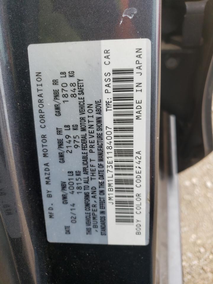 2014 Mazda 3 Touring VIN: JM1BM1L73E1184007 Lot: 51062174