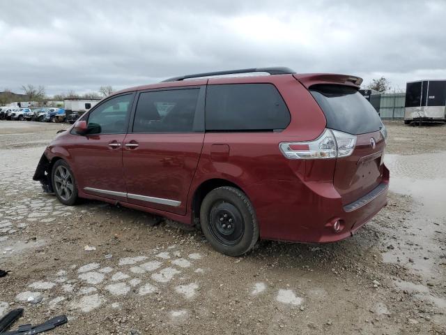  TOYOTA SIENNA 2017 Бургунді