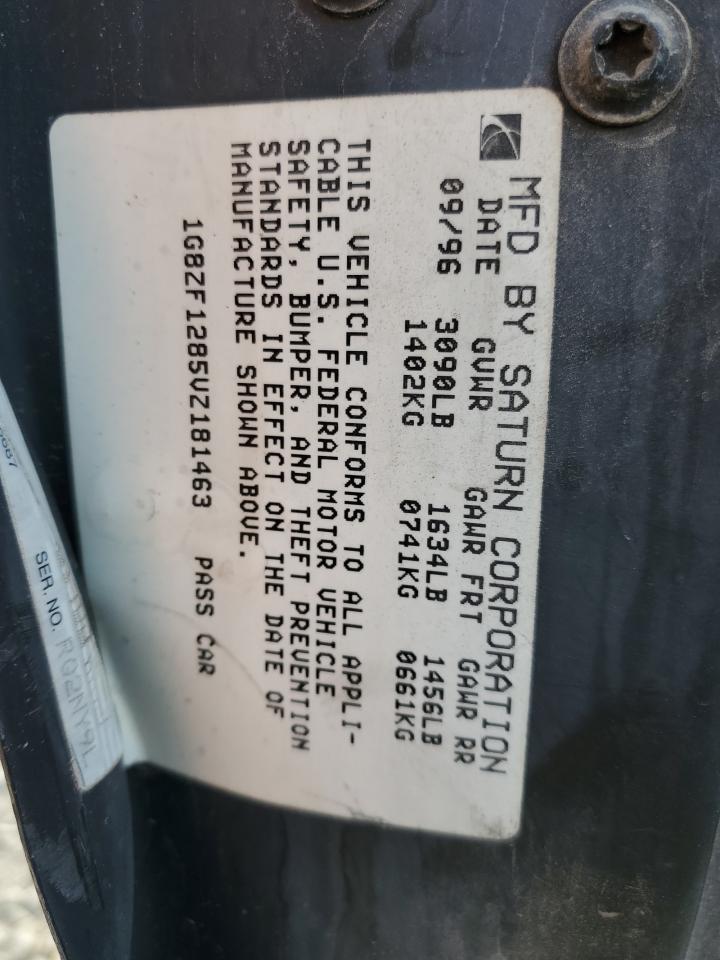 1G8ZF1285VZ181463 1997 Saturn Sc1